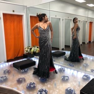 Black prom dress. Size 8 but runs small